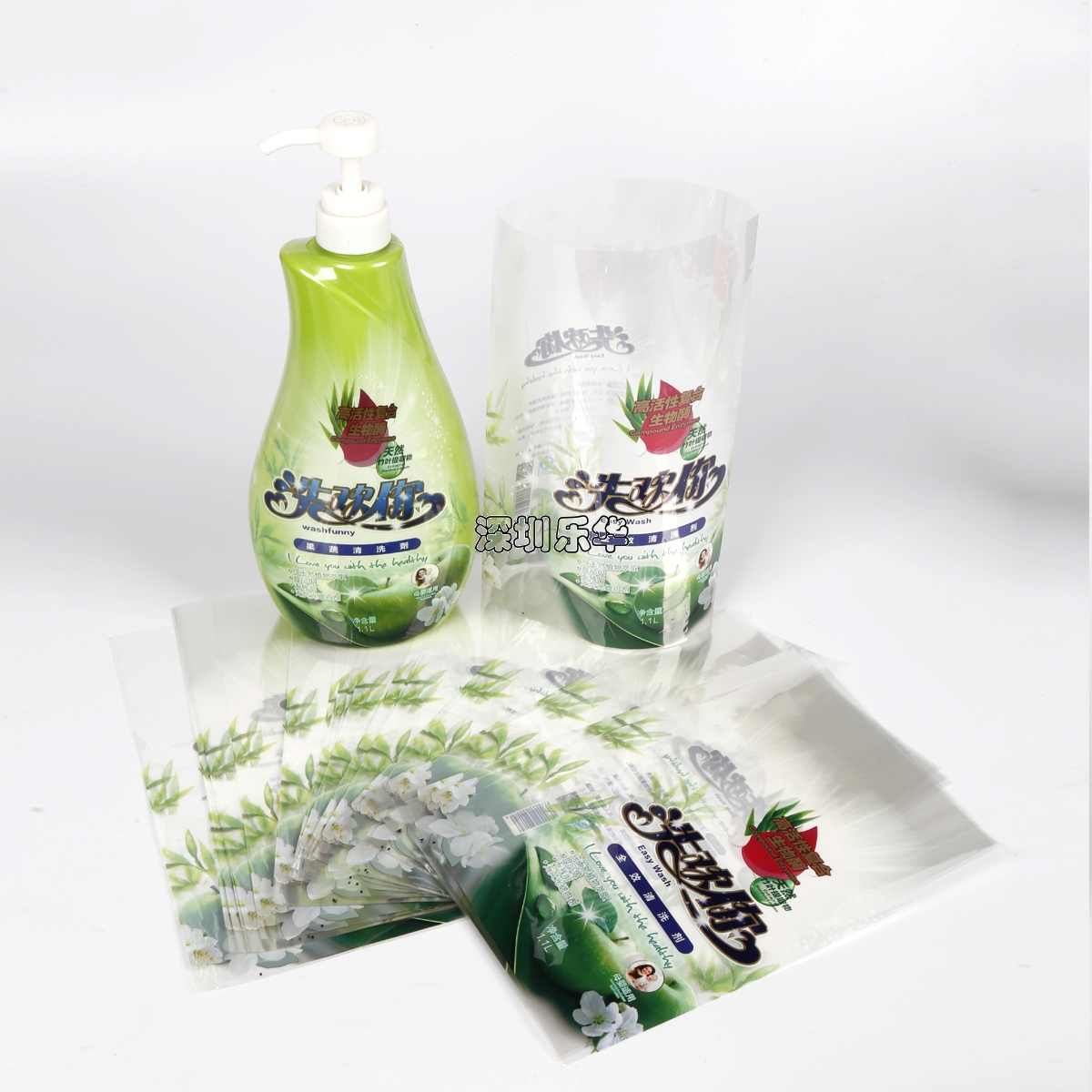 泵頭瓶PET收縮膜標簽印刷